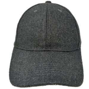 Forever 21 Baseball Cap Gray One Size Strapback Textured Plain Solid Blank Hat